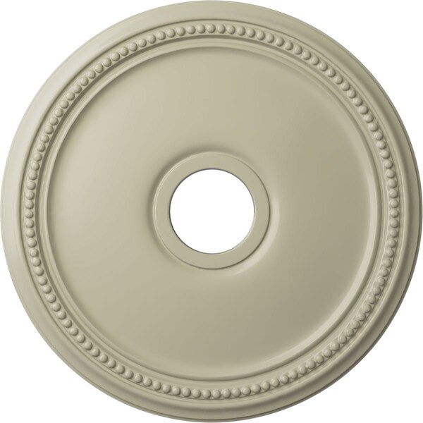Ekena Millwork Diane Ceiling Medallion (Fits Canopies up to 5 3/8"), 18"OD x 3 5/8"ID x 1 1/8"P, Clear Yellow CM18DICYF - main